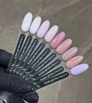 Гель для наращивания ногтей твердый Builder Gel French Nika 5 - 15ml