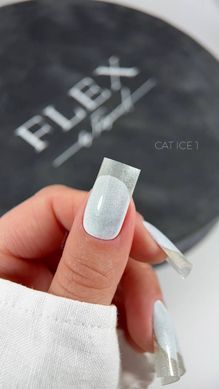Cat Ice 01 - білий прозорий гель-лак котяче око 8мл