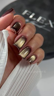 Cat Caramel 6 - гель лак с ефектом кошачий глаз, 5 мл