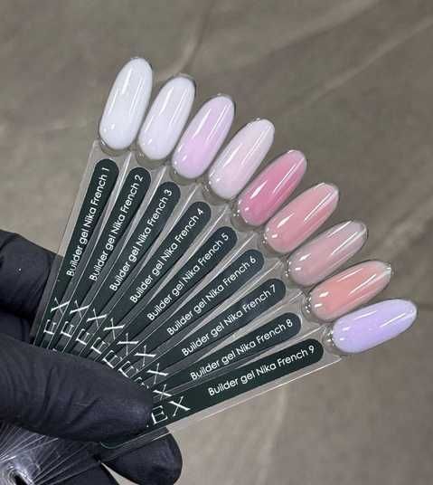 Builder Gel French Nika 1 - 15ml.Гель для наращивания ногтей