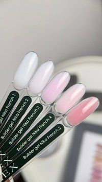 30мл Гель для наращивания ногтей твердый Builder Gel French Nika 3